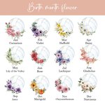 Personalized Volleyball Birth Flower Large Tote Bag with Name Birthday Christmas Gift for Women