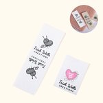 Personalized 100% Cotton Sewing Labels Tags with Name and Text for Clothing Handmade Item Set of 50 Gift for Knitting DIY Craft Lovers