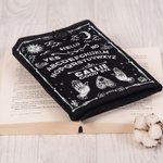 Personalized Gothic Sun Moon Skeleton Ouija Board Button Book Sleeve Protector with Name Spooky Birthday Halloween Gift for Bookworm Ouija Lovers