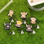 Personalised Cute Highland Cow Reusable Straw Cover Topper with Engraved Initial Charm Accessories for Stanley Birthday Gift for Highland Cow Lovers