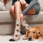 Calcetines personalizados con el nombre del gato y la pata del perro, regalo de Navidad y cumpleaños para los amantes de las mascotas.