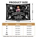 Personalized Ouija Board Witch Design Tapestry with Name Halloween Wall Decor Gift for Family