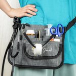 Estetoscopio Personalizado Portátil Flor de Nacimiento Bolsa de Cintura Multi-compartimentos con Porta Cinta Estetoscopio Apreciación Regalo de Navida