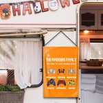 Personalized Spooky Pumpkin Witch Gamepad Design Garden Flag with Name and Text Yard Porch Holiday Decor Halloween Gift for Family Game Lovers
