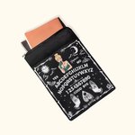 Gepersonaliseerd Gotisch Heks Ouija Bord Waterdichte Boekomslag met Ritssluiting en Zakje Halloween Verjaardagsgeschenk voor Leraar Boekenwurm Ouija L