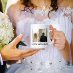 Tazza personalizzata I Survived My Daughter's Wedding Multicolore 11oz Photo Ceramic Mug con nome e data Regalo di nozze per i genitori della sposa