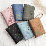 Gepersonaliseerde handgetekende stijl Zodiac Sterrenhemel Portemonnee met naam Animal Incarnatie Sterrenbeeld Verjaardag Verjaardag Vakantie Cadeau vo