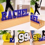 Henkilökohtainen akryyli Softball pelaaja siluetti plaketti numero ja nimi Home Decor joulu syntymäpäivä lahja urheilun ystäville