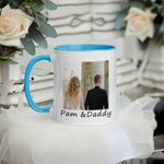 Tazza personalizzata I Survived My Daughter's Wedding Multicolore 11oz Photo Ceramic Mug con nome e data Regalo di nozze per i genitori della sposa
