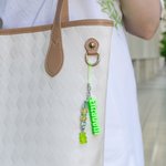 Personalised Cute Bear Beaded Charm Lanyard with 3D Printed Name Phone Bag Accessories Birthday Anniversary Gift for Girls