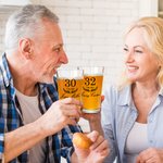 Personalizzato moderno minimalista anni di pensionamento 16 oz birra Highball Pint bicchieri con nome regalo di pensionamento per gli uomini amanti de