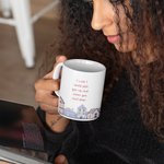 Personalized I Wish I Could Move You Next Door Ceramic Coffee Mug with Name Long Distance Friendship Christmas Gift for Friends