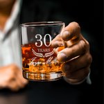 Gepersonaliseerd Modern Minimalistisch Pensioen Jaren 10oz Gegraveerd Ouderwets Whiskey Rotsglas met Naam Pensioen Cadeau voor Mannen Drankliefhebbers