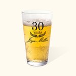 Personalizzato moderno minimalista anni di pensionamento 16 oz birra Highball Pint bicchieri con nome regalo di pensionamento per gli uomini amanti de