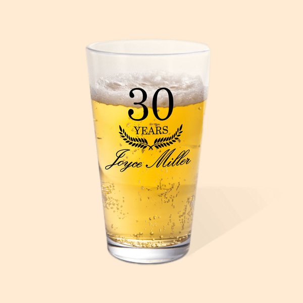 Verres à bière de 16oz avec nom Cadeau de retraite pour les hommes amateurs de liqueur