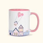 Personalized I Wish I Could Move You Next Door Ceramic Coffee Mug with Name Long Distance Friendship Christmas Gift for Friends