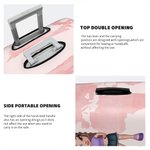 Personalized Y2K Style Cartoon Character 18-32 Inches Luggage Cover with Name and World Map Birthday Travel Accessories Gift for Women Girls