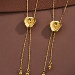 Personalizado 3D Western Cowgirl Hat Ajustable chapado en oro collar con la inicial grabada Cumpleaños Aniversario Regalo para las mujeres