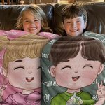 Personalized Cute Kid Cartoon Character Soft Throw Blanket with Multiple Names Baby Shower Birthday Christmas Gift for Boys Girls