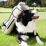 Bolsa de peluche de golf personalizada con arnés ajustable para perro, chaleco y correa reflectante Regalo para dueños de mascotas jugadores de golf