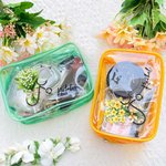 Personalised Birth Flower Stethoscope Name Clear Makeup Bag Commemorate Christmas Gift for Nurse Doctor Medical Staff