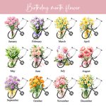 Personalised Birth Flower Stethoscope Name Clear Makeup Bag Commemorate Christmas Gift for Nurse Doctor Medical Staff