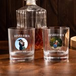 Personalisiertes Foto Whiskyglas 295ml mit Text Gravur Whiskey Gläser Oktoberfest Vatertag Geburtstag Geschenk für Papa Opa