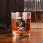 Personalisiertes Foto Whiskyglas 295ml mit Text Gravur Whiskey Gläser Oktoberfest Vatertag Geburtstag Geschenk für Papa Opa