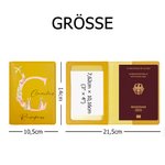 Personalisierte PU Leder Peter Rabbit Muster Reisepasshülle mit Namen und Initialen Geburtstag Ostern Geschenk für Kinder Reisen Liebhaber