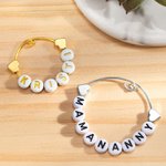 Breloque personnalisée en métal pour gobelet Stanley Cadeau de Noël et d'Anniversaire pour la famille et les amis