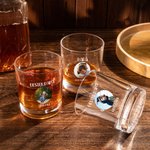 Personalisiertes Foto Whiskyglas 295ml mit Text Gravur Whiskey Gläser Oktoberfest Vatertag Geburtstag Geschenk für Papa Opa