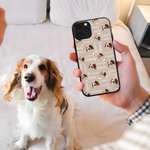 Personalizzato carino osso cane gatto foto custodia per iPhone con nome compleanno regalo di Natale per gli amanti degli animali domestici