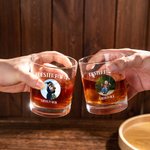 Personalisiertes Foto Whiskyglas 295ml mit Text Gravur Whiskey Gläser Oktoberfest Vatertag Geburtstag Geschenk für Papa Opa