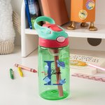 Personalized Ocean Theme 480ml Name Water Bottle with Straw and Spill-Proof Lid Kids Christmas Party Favor Gift for Boys Girls