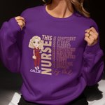 Personlig tecknad karaktär sjuksköterska läkare är självsäker stark t-shirt hoodie sweatshirt med namn uppskattning julklapp för medicinsk personal