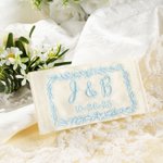 Etiquette de robe de mariée brodée avec initiales et date Cadeau de mariage pour la mariée et sa fille