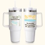 Bicchiere isolato da 40 oz personalizzato con testo Uso quotidiano Regalo di addio per colleghi in pensione