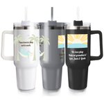 Bicchiere isolato da 40 oz personalizzato con testo Uso quotidiano Regalo di addio per colleghi in pensione