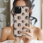 Personalized Multicolor Photo Phone Case for iPhone with Name Birthday Christmas Funny Gift for Family Friend