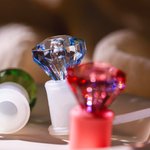 Personalized Multicolor Diamond Straw Cover Topper with Initial Charm Accessories for Stanley Tumbler Birthday Party Favors Gift for Women