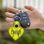 Porte-clés Softball Baseball brodé à la main avec mousqueton et crochet Accessoires de sac Cadeau d'anniversaire pour les amoureux du sport