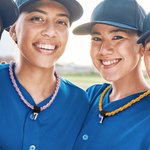 Personalisierte genäht Twist Halskette mit Nummer Geburtstag Geschenk für Baseball Softball-Liebhaber