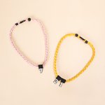 Personalisierte genäht Twist Halskette mit Nummer Geburtstag Geschenk für Baseball Softball-Liebhaber