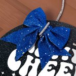 Personnalisé In My Cheer Era Glitter Bow Basswood Pin Holder Wall Hanging with Name Team Accessory Gift for Cheerleader Coach