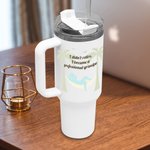 Bicchiere isolato da 40 oz personalizzato con testo Uso quotidiano Regalo di addio per colleghi in pensione