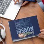 Personalizzato This Is Me Cartoon 120 pagine A5 quaderno a spirale foderato con nome e affermazione Regalo ispiratore per infermiere medico