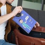 Personalized Cartoon Character Stethoscope Pills 120 Pages A5 Spiral Notebook with Name Office Supplies Appreciation Birthday Gift for Nurse Doctor