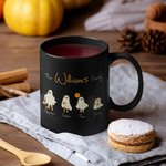 Personalisierte Niedliche Geist-Charakter Tasse 330ml Kürbis Keramiktasse 1-10 Geist Halloween Geschenk für Familie