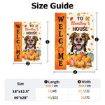 Henkilökohtainen Koira Kissa Kurpitsat Puutarha lippu 1-3 nimet Piha kuisti sisustus Halloween Housewarming lahja perheelle puutarhanhoito lemmikkieläinten ystäville