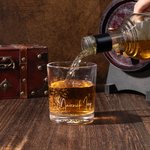 Personalized What A Fucking Day Old Fashioned Whiskey Rocks Glass with Engraved Text Funny Birthday Father's Day Retirement Gift for Men